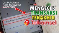 cek pemakaian terakhir telkomsel.